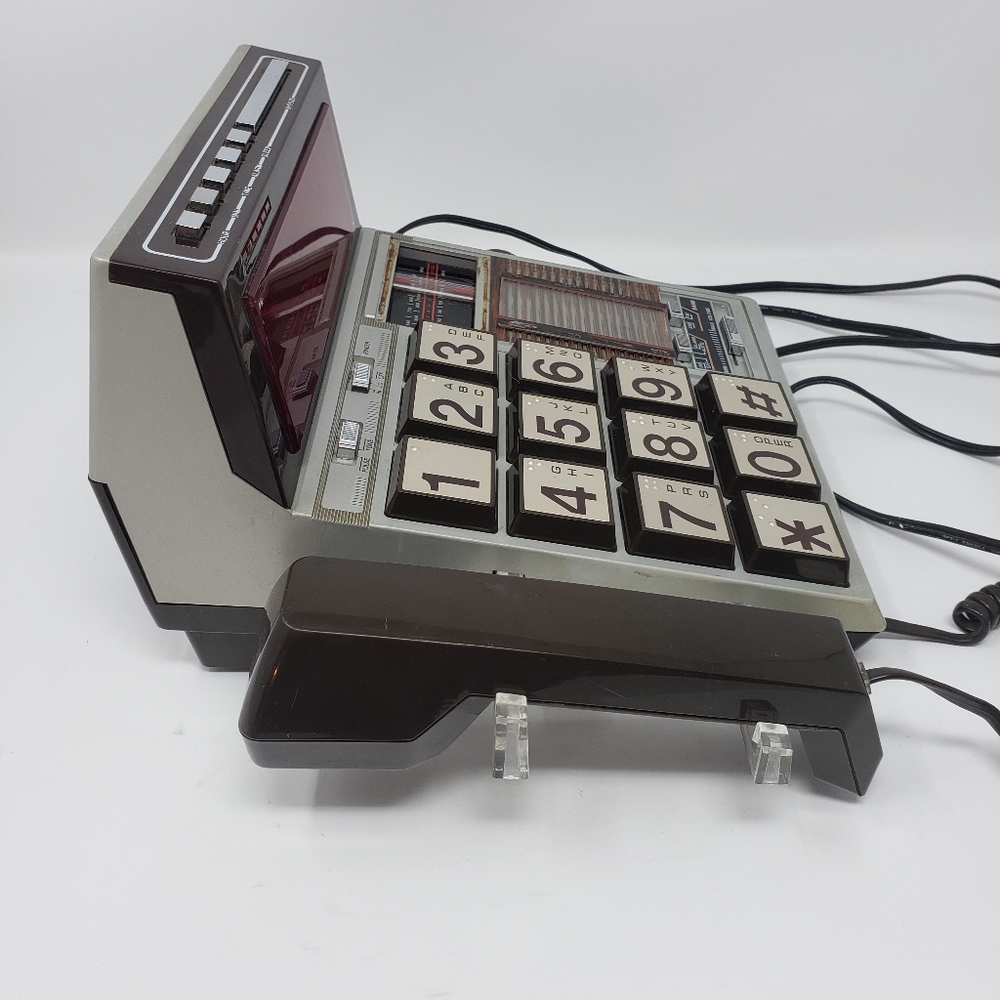 Phone Tech Telephone Alarm Clock Radio Vintage - Picture 8 of 16